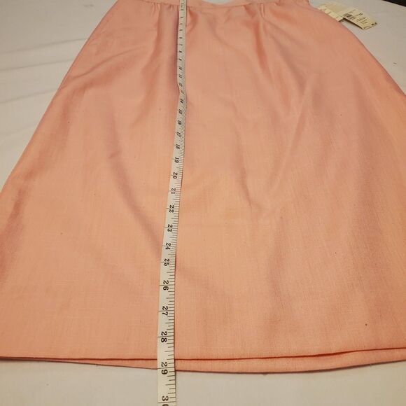 New Vintage Pendleton Silk Blend 2 Piece Midi Skirt Suit Sz 10/12 Pink Spring - Picture 8 of 16
